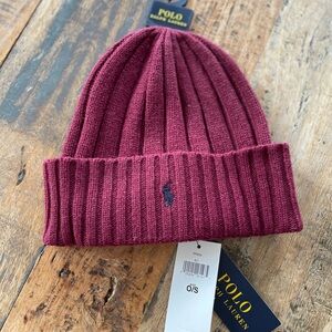 NEW Ralph Lauren Polo Maroon Knit Hat